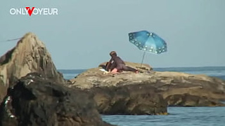 Beach Secretly watching. Nude beach photo shoot ended with hard core sex under the sun