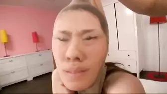 Pantyhose Face Encasement (model Transforms into Bitch) Humiliation