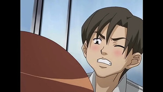 Asian cartoon student gets gangbanged in bathroom