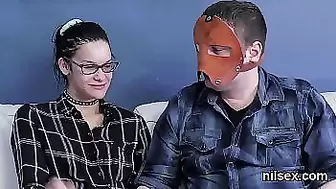 Hot cutie was taken in asshole madhouse for awkward therapy
