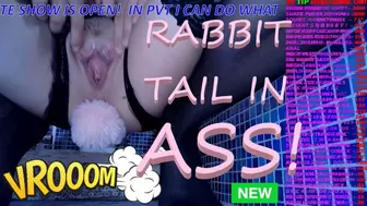 EPIC IN TOILET - WOW & NOW - BUM PLUG RABBIT TAIL IN PORNHUB THE BEST BUTT