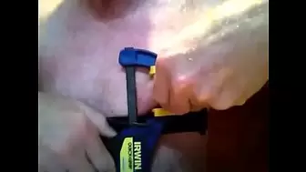 Hammering nailes into my nipples - part three