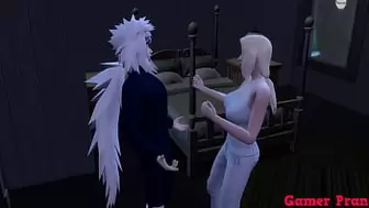 Shippuden Cap 6- Again the pervert harasses tsunade to manage to fuck her without anyone finding out sunade gives him a good hour then says I want anal