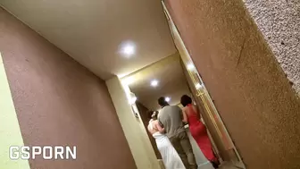 Fucking 2 alluring chinese teens in the bathroom with massage