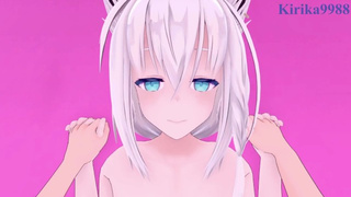 Shirakami Fubuki and I have intense sex in a voyeur room. - Hololive VTuber SELF PERSPECTIVE Anime