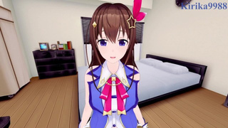 Tokino Sora and I have intense sex in the bedroom. - Hololive VTuber POINT OF VIEW Cartoon