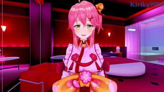 Sakura Miko and I have intense sex at a love hotel. - Hololive VTuber SELF PERSPECTIVE Asian cartoon