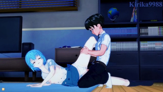 Rei Ayanami and Shinji Ikari have intense sex at home. - Neon Genesis Evangelion Anime