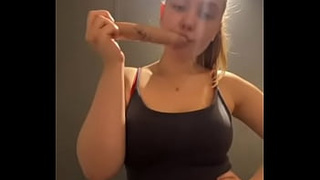 Extreme bum fucking in the gym. Public masturbation