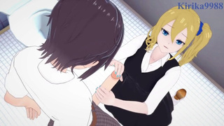 Ai Hayasaka and I have intense sex in the restroom. - Kaguya-sama Love Is War Cartoon